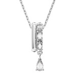 Monemel Swarovski Mavi Kalp  Kolye (Altın Kaplama) SEVGILIYE HEDIYE